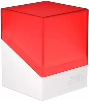 Ultimate Guard Boulder Deck Case 100+ SYNERGY Rot /Wei&szlig;
