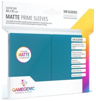 Gamegenic Matte Prime Sleeves Standard Size Blue 100 Sleeves