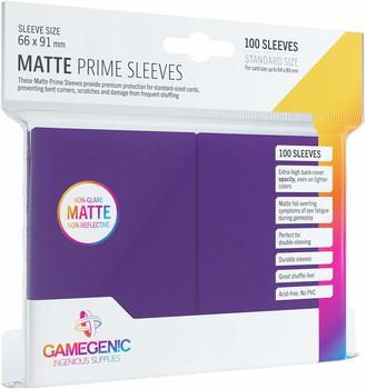 Gamegenic Matte Prime Sleeves Standard Size Purple 100 Sleeves