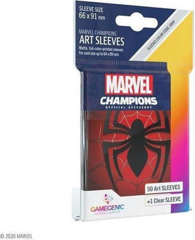 Gamegenic Marvel Champions Art Sleeves Spider-Man 66x92mm 50 St&uuml;ck