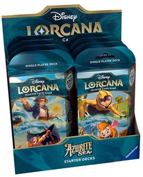 Ravensburger Disney Lorcana - Azurblaues Meer Starter Deck 8er Display (EN)