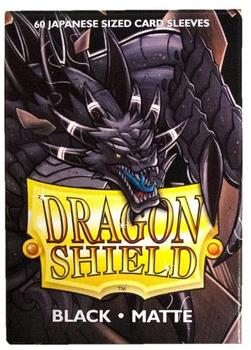 Dragon Shield ART11102 Black (60) Matte Japanese Size Sleeves 60-Pack