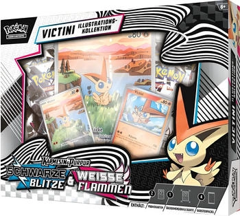 Pok&eacute;mon Illustrations-Kollektion Einall: Victini, Karmesin & Purpur Schwarze Blitze & Wei&szlig;e Flammen (DE)
