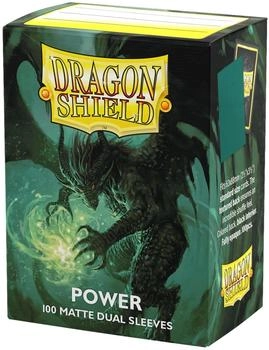 Dragon Shield Dual Matte - Power Kartenh&uuml;llen Metallic Gr&uuml;n (ART15063)