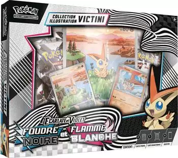 Asmodée Pokémon Collection Illustration Victini Écarlate et Violet - Foudre Noire et Flamme Blance (FR)