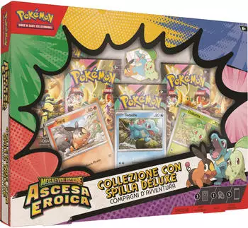 Pok&eacute;mon Megaevoluzione Ascesa Eroica: Collezione con spilla deluxe - Compagni d'avventura (IT)