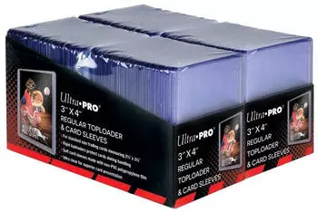 Ultra Pro 3" x 4" Clear Regular Toploader und Soft Sleeves Bundle (200 St&uuml;ck)