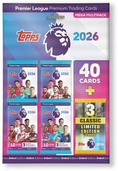 Topps Premier League 2025/26 Mega Multipack Trading Cards English