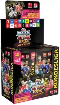 Topps Match Attax Extra 2022/23 Fu&szlig;ballkarten Display Box (24 Booster)
