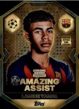Topps Match Attax Champions League Chrome Award Winner Lamine Yamal 2025/26 (CA3)