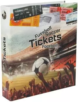 Safe Sammelalbum Fu&szlig;ball-Tickets, 20 Folienh&uuml;llen, 4-Ringmechanik (7999)