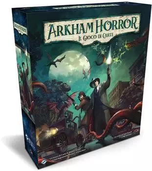 Asmodée Arkham Horror: Das Kartenspiel, LCG, aktualisiertes Basisset 2021, 1-4 Spieler, 14+ (iAHC60)