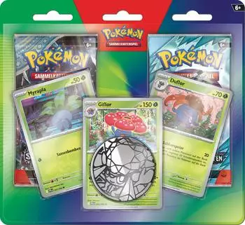 Pok&eacute;mon Sammelkartenspiel Aufgewerteter 2er-Pack-Blister, 2 Boosterpacks & 3 holografische Promokarten (10-10355-103)