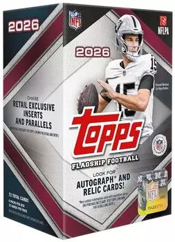 Topps 2026 Flagship Football Value Box (6 Packs)