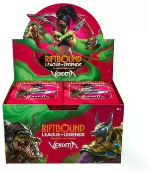 Jasco Products Riftbound League of Legends TCG Vendetta Booster Display
