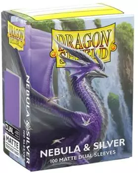 Dragon Shield Dual Matte Sleeves Nebula & Silber, 100 St&uuml;ck (AT-15075)