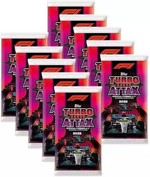 Topps Turbo Attax Formel 1 2022, 10 Booster