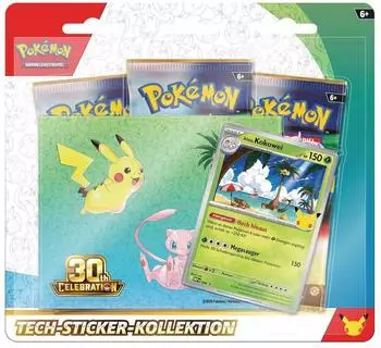 Pok&eacute;mon 30 Jahre Tech-Sticker-Kollektion Alola-Kokowei (DE)