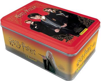 PANINI Harry Potter Witches & Wizards Tin Box 15 packets & 2 cards