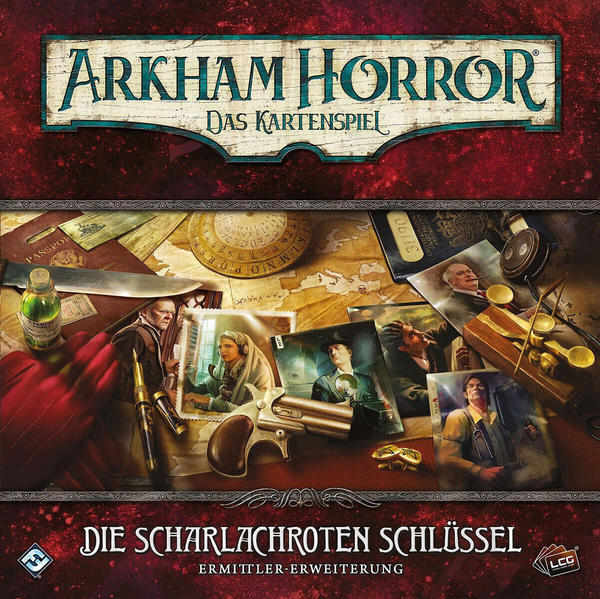 Fantasy Flight Games Arkham Horror LCG - Die scharlachroten Schlüssel - Ermittler (Erweiterung)