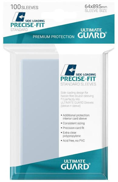 Ultimate Guard Precise-Fit Side-Loading Standard Size Clear (100)