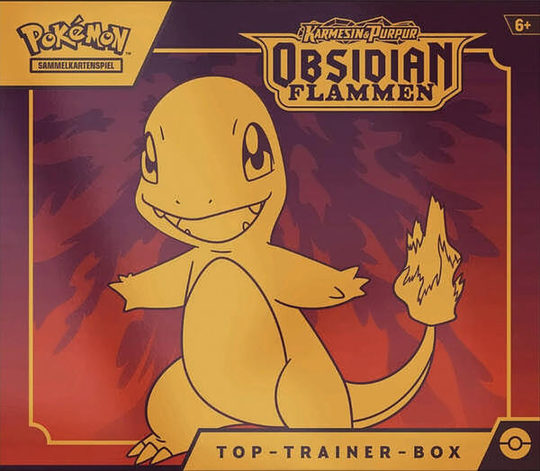 Pokémon Karmesin & Purpur - Obsidian Flammen Top-Trainer-Box Glumanda (DE)
