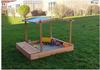 Promadino Sandkasten MULTI 140x172x131cm mit Sitzbox und Sonnendach