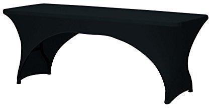 Perel Tischüberzug für Rechteckigen Tisch - Bogenförmig, 15 x 10 x 34 cm, schwarz, FP401