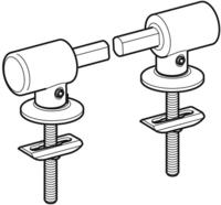 GEBERIT 598035000 Scharniere passend zu WC-Sitz 574410