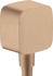 Axor ShowerSolutions Wandanschluss softsquare Brushed Red Gold (36731310)