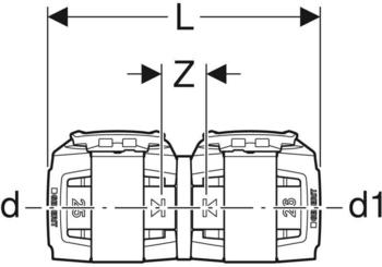 Geberit FlowFit Übergang auf Mepla (620095001)