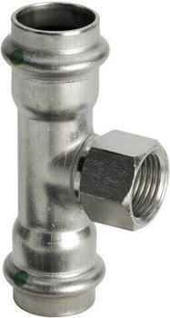 Viega T-St&uuml;ck mit SC Sanpress Inox (437237)