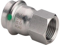 Viega &Uuml;bergangsst. mit SC Sanpress Inox 2312 in 42mm x Rp1 1/2, Edelstahl