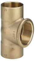 Viega T-st&uuml;ck Mit Innengewindeabgang 94130g In 28mm X Rp1/2 X 28mm Rotguss 103453