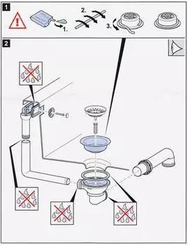Villeroy & Boch Ablaufgarnitur 90x95mm mit Handbetätigung (82310061)
