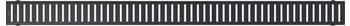 Alca Alcadrain Duschrinnenrost 75 cm Edelstahl matt mattschwarz (PURE-750BLACK)