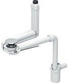 Geberit Clou Waschbeckenablauf &Oslash; 40 mm Raumsparmodell mit Hebelbet&auml;tigung hochglanz-verchromt (152059211)