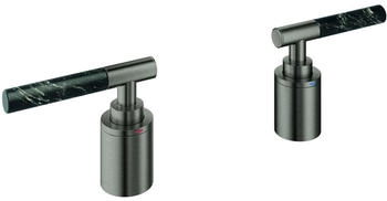 GROHE Atrio Private Collection Hebelgriffe Vanilla Noir Caesarstone hard graphite geb&uuml;rstet (48465AL0)