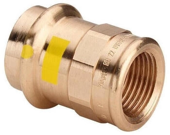 Viega Profipress &Uuml;bergangsst&uuml;ck G 2612 18 mm x Rp 3/4" Rotguss SC-Contur Mehrkant (346409)