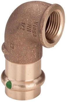 Viega Sanpress Winkel 28 mm x Rp 1 90&deg; Rotguss oder Siliziumbronze SC-Contur (283728)