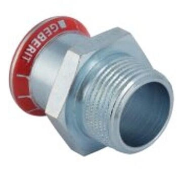 Geberit Mapress C-Stahl &Uuml;-Nippel 18mm x 3/4 Zoll (21705)