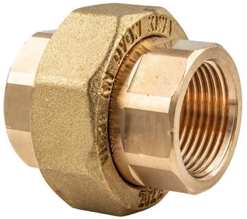 Viega Verschraubung 3330 Rotguss flachdichtend 3/4