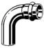 Viega Temponox Bogen 22 mm 90° Stahl nicht rostend Einsteckende SC-Contur (808945)