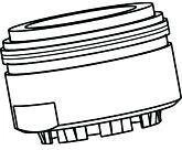 Ideal Standard Strahlregler M24x1 ND AG Ceramix Blue chrom (A963681AA)
