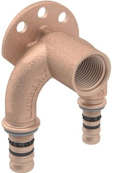 Geberit Mepla Doppelanschlusswinkel Ø 16mm x Rp 1/2x16mm Rotguss 90° (601.273.00.5)