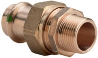 Viega Verschraubung Sanpress 2265 18mmxR 3/4, RG o Sil-br, fl., SC-Con.