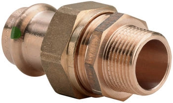 Viega Sanpress Verschraubung 283377 18 mm x R 3/4 Rotguss oder Siliziumbronze flachdichtend SC-Contur