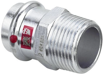 Viega Prestabo &Uuml;bergangsst&uuml;ck 22 mm x R 1 Stahl unlegiert SC-Contur Mehrkant (704797)