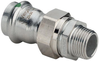 Viega Sanpress Inox Verschraubung 42mm x R 1 1/2 Stahl nichtrostend flachdichtend SC-Contur (438357)