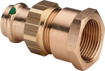 Viega Sanpress Verschraubung 15 mm x Rp 1/2 Rotguss oder Siliziumbronze flachdichtend SC-Contur (131937)